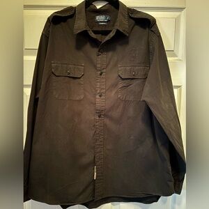 Polo by Ralph Lauren Dark Brown Casual Button Down Shirt